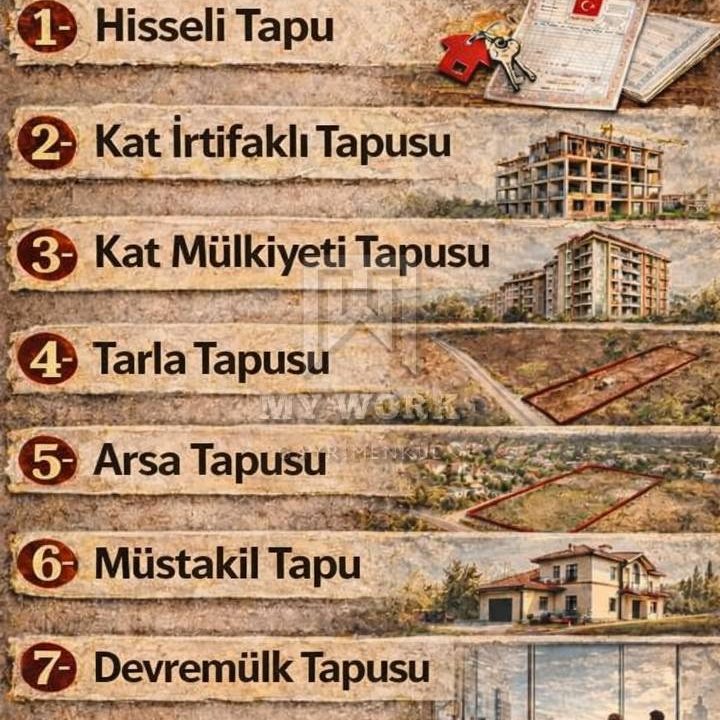 TAPU ÇEŞİTLERİ